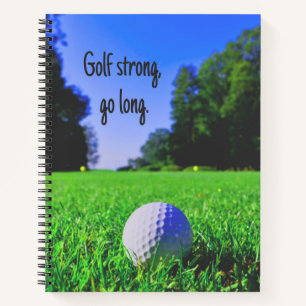 Golf sterke langwerpgolfbal notitieboek