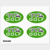 Golf stickers | Aanpasbare tekst en achtergrond (Vel)
