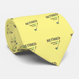 Golf Stropdas RETIRED Golfing Neck Custom Stropdas