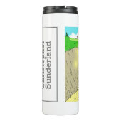 Golf Stuck in a Bunker Cartoon - Funny Thermosbeker (Achterkant)