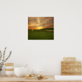 Golf Sunrise Poster (Keuken)