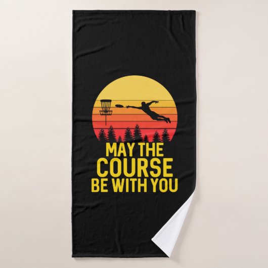 Golf sur disque avec vous (Serviette de bain)