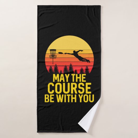 Golf sur disque avec vous (Serviette de bain)