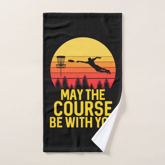 Golf sur disque avec vous (Serviette à main)
