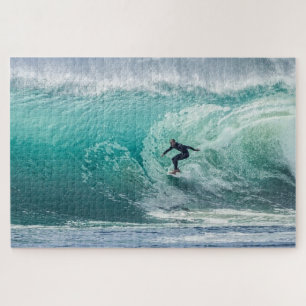Golf Surfer Surfing Sport Blauw Oceaan Legpuzzel