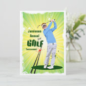 Golf Swing Golf Club Golf Tournoi Invitation (Debout devant)