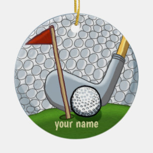 Golf Swing-ornament Keramisch Ornament