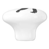 Golf Swinger  Keramische Knop (Zijkant)