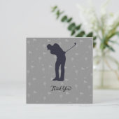 Golf sympathie Bedankt golfer (Staand voorkant)