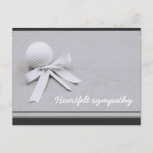 Golf-sympathikaart voor Golfer met golfbal Briefkaart