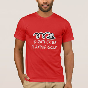 Golf t-shirt met grappige quote