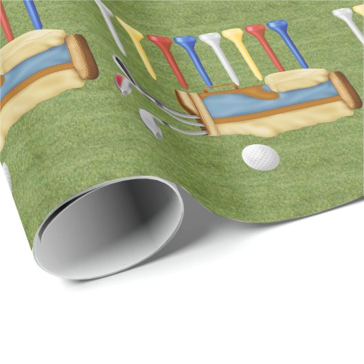 Golf T - shirts en bag Cadeaupapier (Rol Hoek)