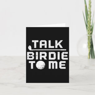 Golf Talk Birdie voor mij Grappig Golfen Golfer Pa Kaart