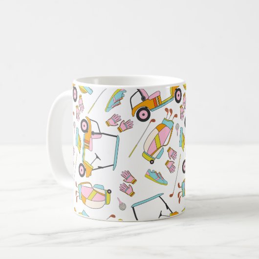 Golf-tandwieggolfer Koffiemok (Voorkant links)