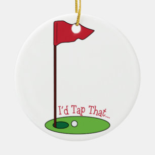 Golf Tap Keramisch Ornament