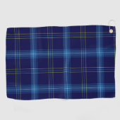 Golf Tartan bleu Motif serviette de Golfer (Horizontal)
