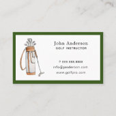 Golf tas Golf pro of instructeur visitekaartje (Voorkant)