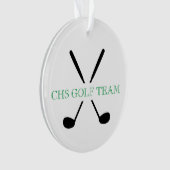 Golf Team Clubs Joueur École Année Prix Keepsaké (devant)