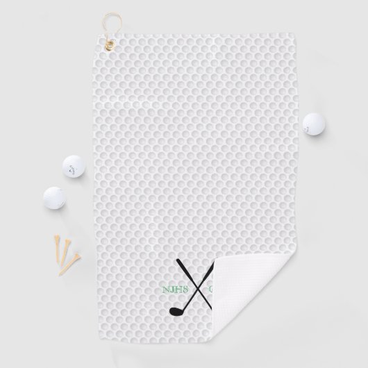 Golf Team INITIALEN Golfing Clubs Ball Player Golfhanddoek (Insitu)