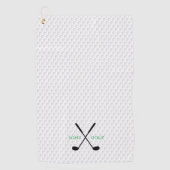 Golf Team INITIALEN Golfing Clubs Ball Player Golfhanddoek (Voorkant)