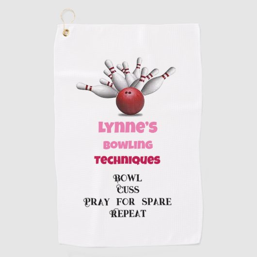Golf Techniques de bowling serviette de bowling (Devant)