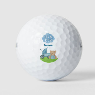 Golf Teddy Bear Het is Jongen voor Baby shower Golfballen