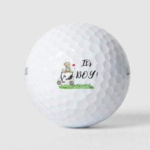 Golf Teddy Bear Het is Jongen voor Baby shower Golfballen