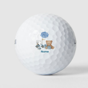 Golf Teddybeer Het is een Jongen voor Baby Shower Golfballen