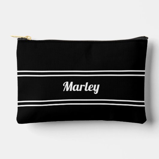 Golf Tee Golfer Zwart & Wit Modern Accessoire Etui (Voorkant)