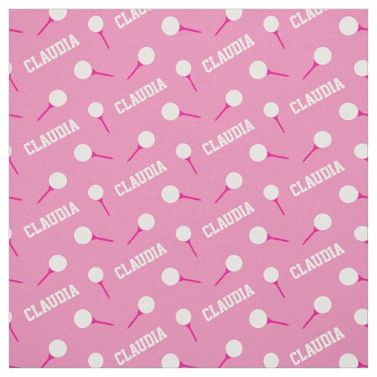 Golf tee - shirts filles nom motif rose tissu (Échantillon)