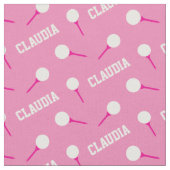 Golf tee - shirts filles nom motif rose tissu (Fermer)