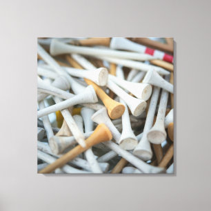 Golf Tee's Canvas Afdruk