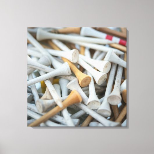 Golf Tee's Canvas Afdruk (Voorkant)