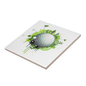 Golf Tegeltje (Zijkant)