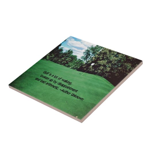 Golf Tegeltje (Zijkant)