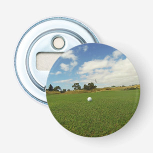 Golf The Game, Magnetic Bottle Opener. Button Flesopener