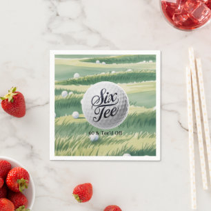 Golf Thema 60 & Tee'd Off Verjaardagsfeest  Servet