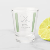 Golf Thema Bachelor Party Favorieten Shot Glas (Achterkant)