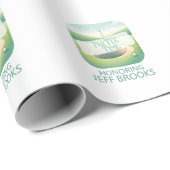 Golf thema gepersonaliseerd cadeaupapier (Rol Hoek)