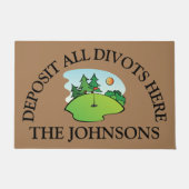 Golf thema gepersonaliseerde deurmat (Voorkant)