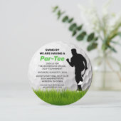 Golf Thema | Golfbaan Pensioen Event Kaart (Staand voorkant)