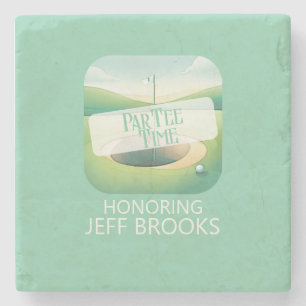 Golf Thema Green Party Stenen Onderzetter