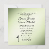 Golf thema Groene bruiloft uitnodigingen (Voorkant)