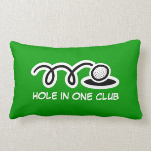 Golf thema kussen met grappige quote