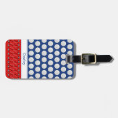 Golf thema patroon aangepaste naam marine bagagelabel (Voorkant horizontaal)