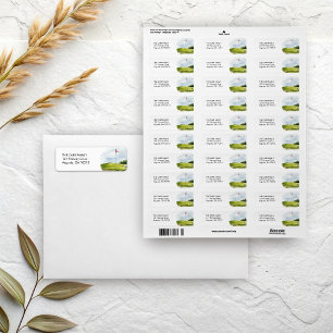 Golf Thema Retouradres Etiket