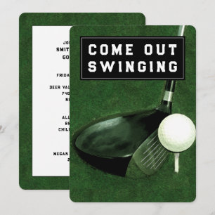 Golf Thema Uitnodiging