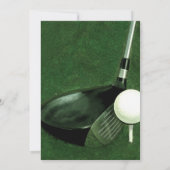 Golf Thema Uitnodiging (Achterkant)