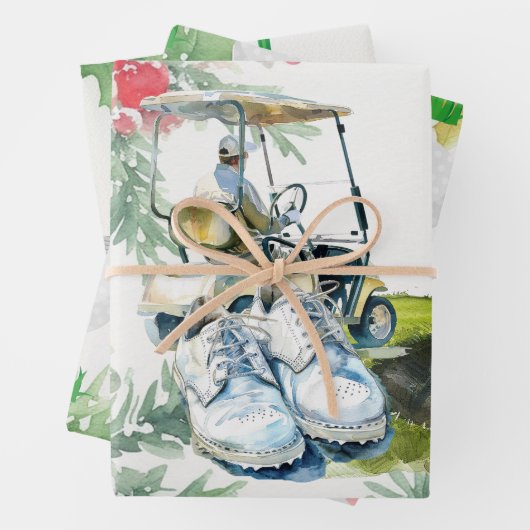 Golf thema voor golfer inpakpapier vel (In situ)