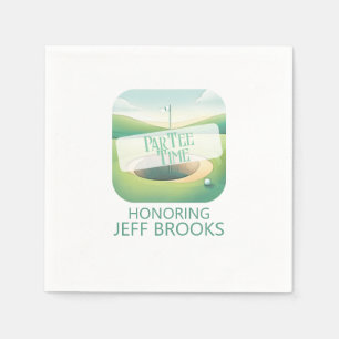 Golf themafeest servet